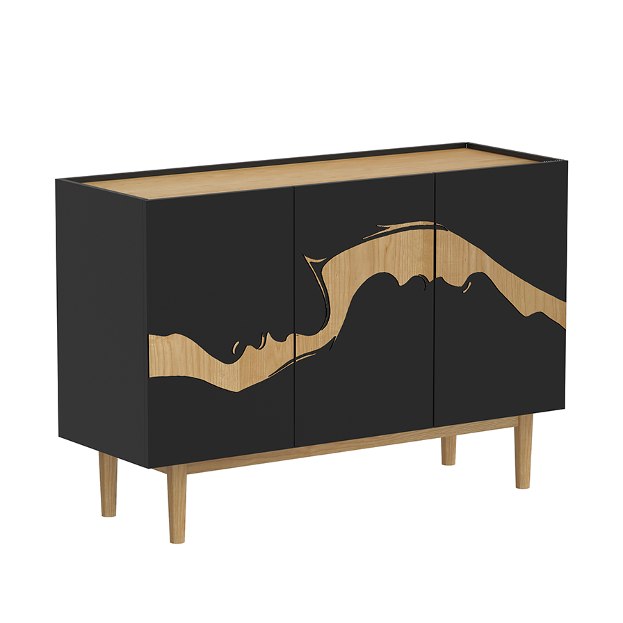 Muse 3-Door Cabinet